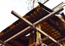「山鉾建てを見にいってきました」
