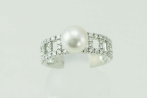 ミキモト　パール　ダイヤモンド　リング