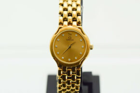 オメガ　クオーツ　レディース　K18　ダイヤ